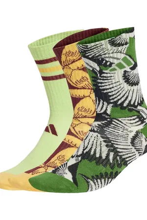adidas X farm socks 3 pairs in crew / semi spark / puls