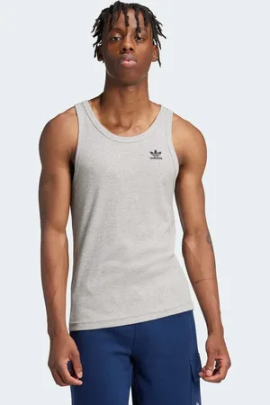 adidas Trefoil essentials tank top in medium heather
