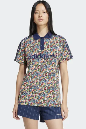 adidas X liberty london football jersey in multicolor / night indigo