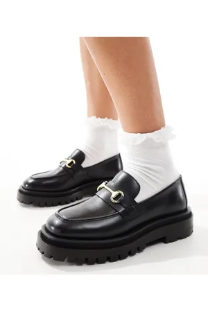 WALK LONDON Dana trim loafer in leather