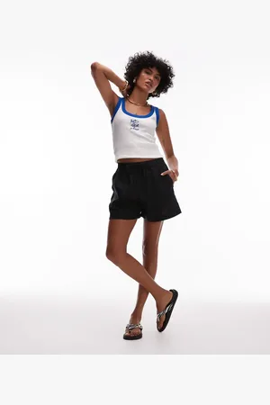 ARKET Pull on linen shorts in