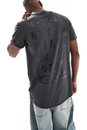 G-Star Lash t-shirt in overdyed with chest and back text print