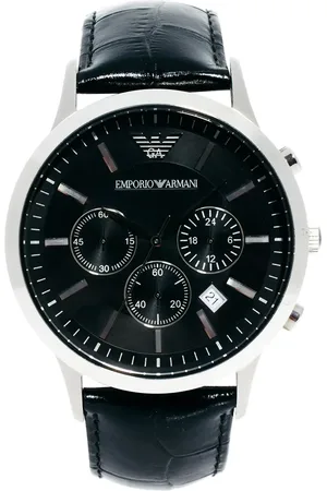 Emporio Armani AR2447 Leather Strap Chronograph Watch