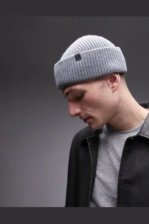 AllSaints Merino wool fisherman beanie in