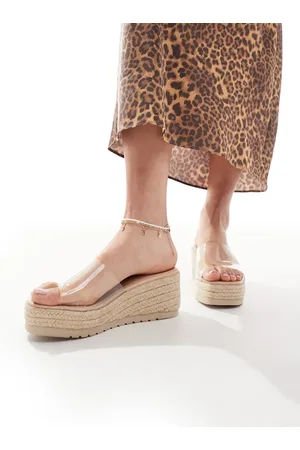 SEQWL Minelli flatform espadrille wedge in beige