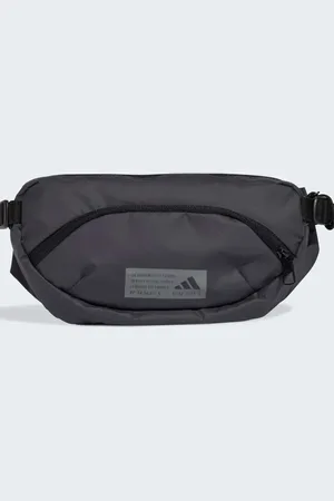 adidas Hybrid waist bag in carbon / black