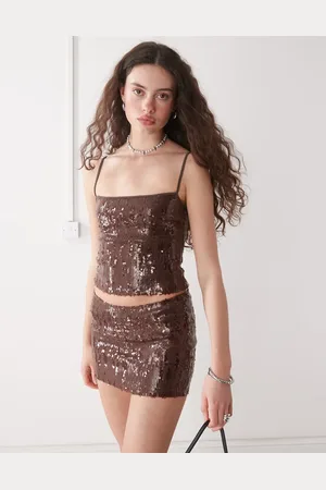Motel Biyaya sequin cami top in