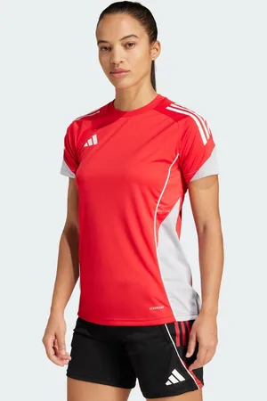 adidas Tiro 25 competition training jersey in pure ruby / team grey four