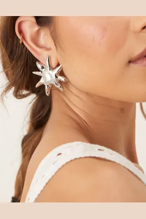 ASOS Earrings in sun design with crystals in tone