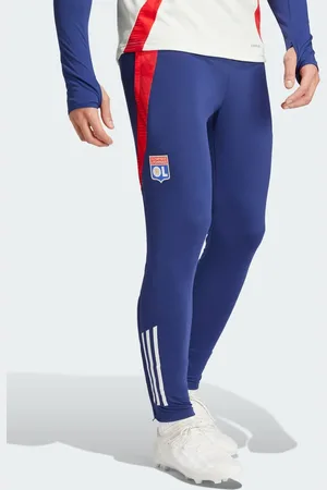 adidas Olympique lyonnais tiro 24 training pants in midnight indigo / bright red /