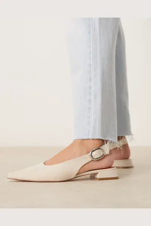 ASOS Leonora slingback ballet in natural fabrication
