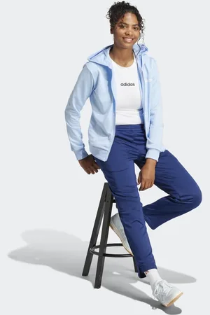 adidas Essentials linear track suit in glow