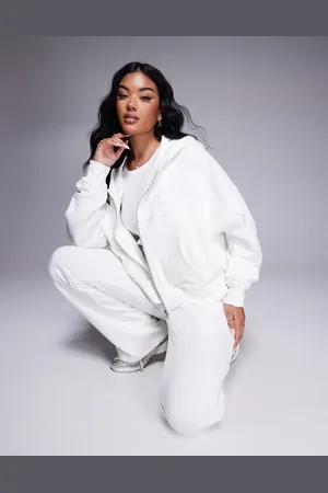 Kaiia Embroidered logo zip through hoodie co-ord in