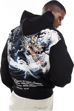 Criminal Damage Mythology hoodie black in black