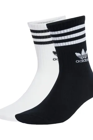 adidas 3-stripes crew socks 10 pairs in / black
