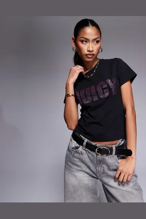 Juicy Couture Diamante logo t-shirt in