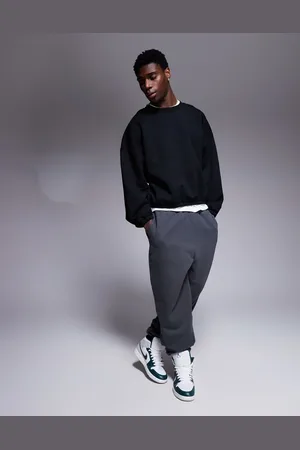 ASOS Premium heavyweight boxy extreme oversized sweatshirt with elasticated cuffs and hem in