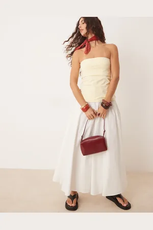 Abercrombie & Fitch Full maxi skirt with elasticated waist in