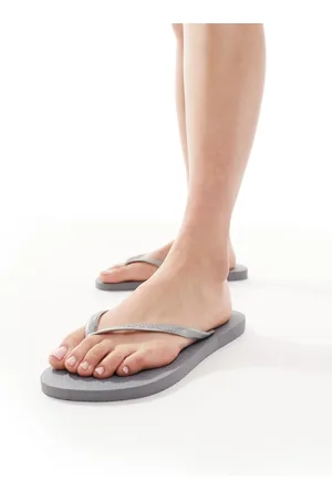 Havaianas Slim flip flops in steel