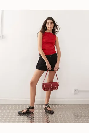 Weekday Low waist loose fit denim shorts in