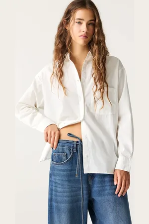 Pull&Bear Oversized cotton shirt in