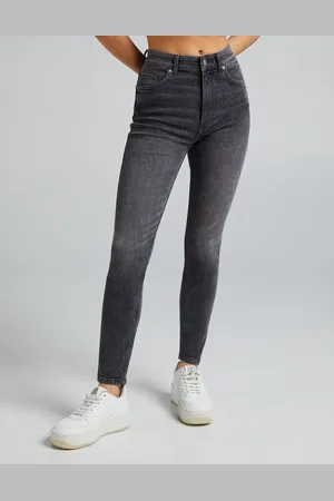 Bershka High waist skinny jean in