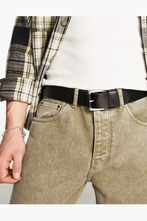 Ralph Lauren Pebbled leather belt in with pony logo