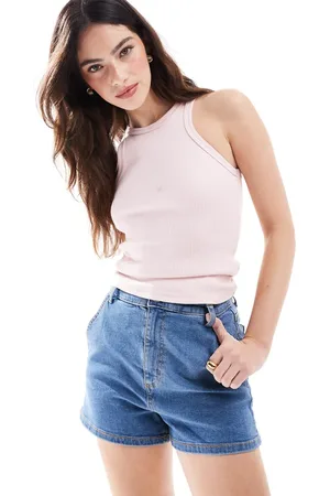 Cotton On High rise micro denim short in