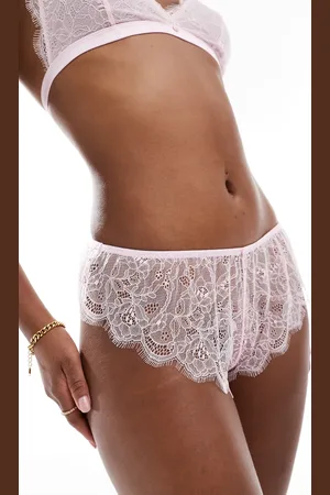 Cotton On Cotton On eyelash lace cheeky brief in soft rose
