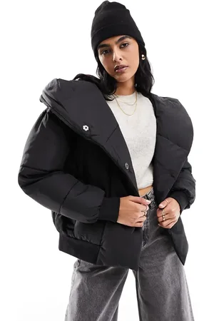 Noisy May Padded jacket with oversized hood in