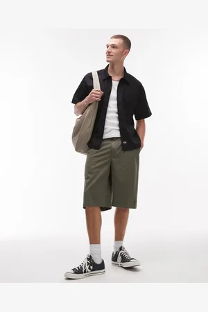 Dickies Unionville 13 inch pleated work short in khaki
