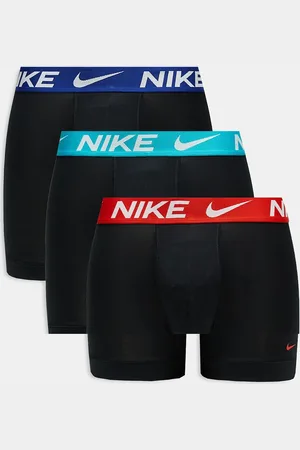 Nike Dri-Fit Essential Microfibre 3 pack boxer briefs in with contrast waistband