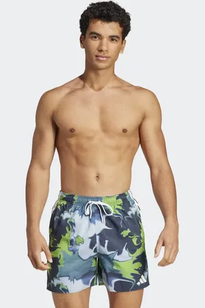 adidas Tie-dye swim shorts 5-inch in aurora ink / white