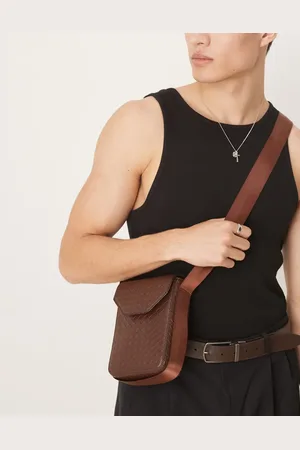 ASOS Cross body bag with woven texture in