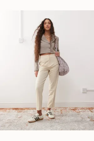 Miss Selfridge Essentials cigarette trouser in beige