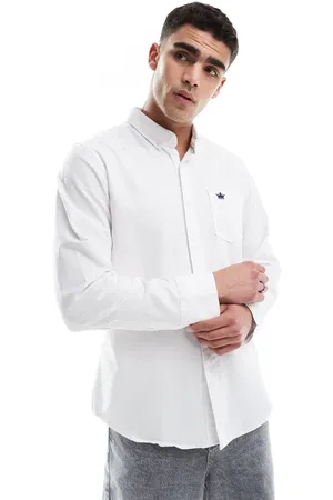 Brave Soul Cotton long sleeve oxford shirt in