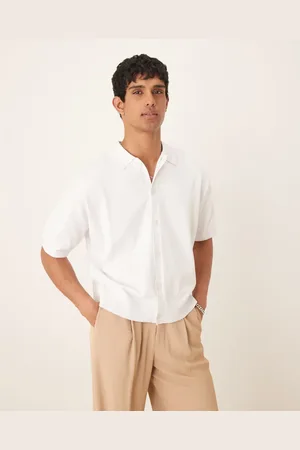 ASOS Oversized boxy fit knitted cotton button through polo in