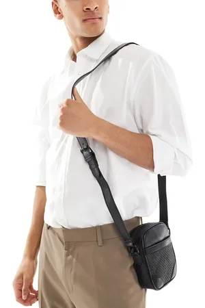 ASOS Faux leather cross body bag in