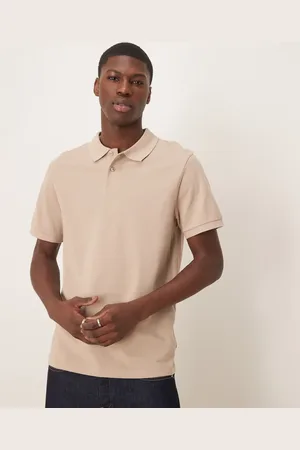 ASOS Pique polo in stone