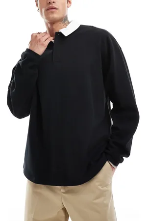 ASOS Oversized rugby polo sweatshirt in