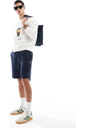 Ralph Lauren Icon logo double knit tech sweat shorts in CO-ORD