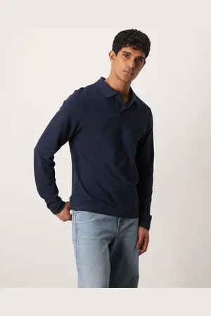 ASOS Long sleeve pique polo in