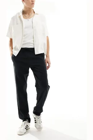 JJ Drawstring linen mix trouser in