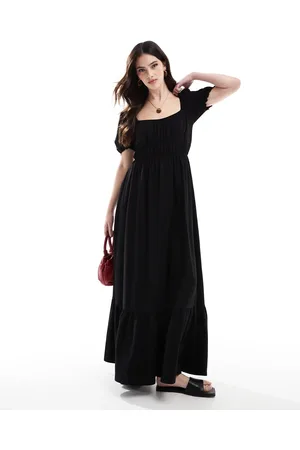 Miss Selfridge Puff sleeve maxi dress in