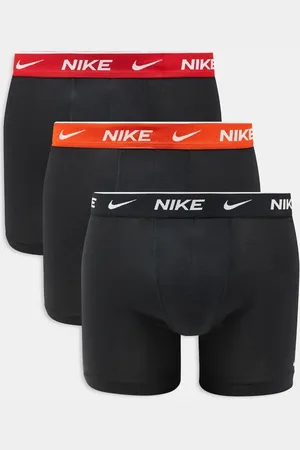 Nike Everyday Cotton Stretch 3 pack boxer brief with coloured waistbands in /red/orange