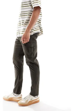 Brave Soul Cargo style chino trousers in khaki