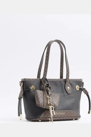 River Island Small side tie shopper bag in