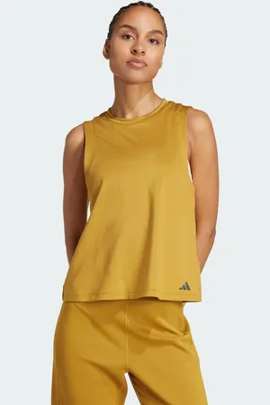 adidas Yoga tank top in preloved bronze