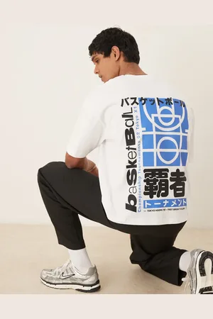 ASOS Oversized boxy t-shirt in which with sport print
