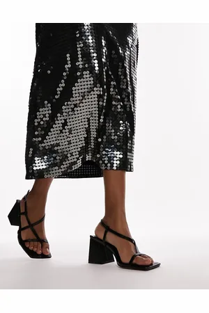 Topshop Gabby strappy block heel sandal in